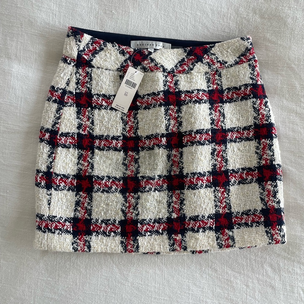 Brand NEW* English Factory Tweed Mini Skirt